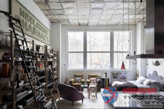 87平混搭风圣保罗CHELSEA阁楼 内饰十分丰富