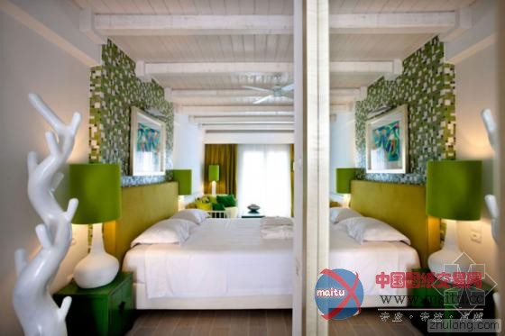 希腊“橄榄绿”萨尔瓦托别墅酒店 独特灵感设计